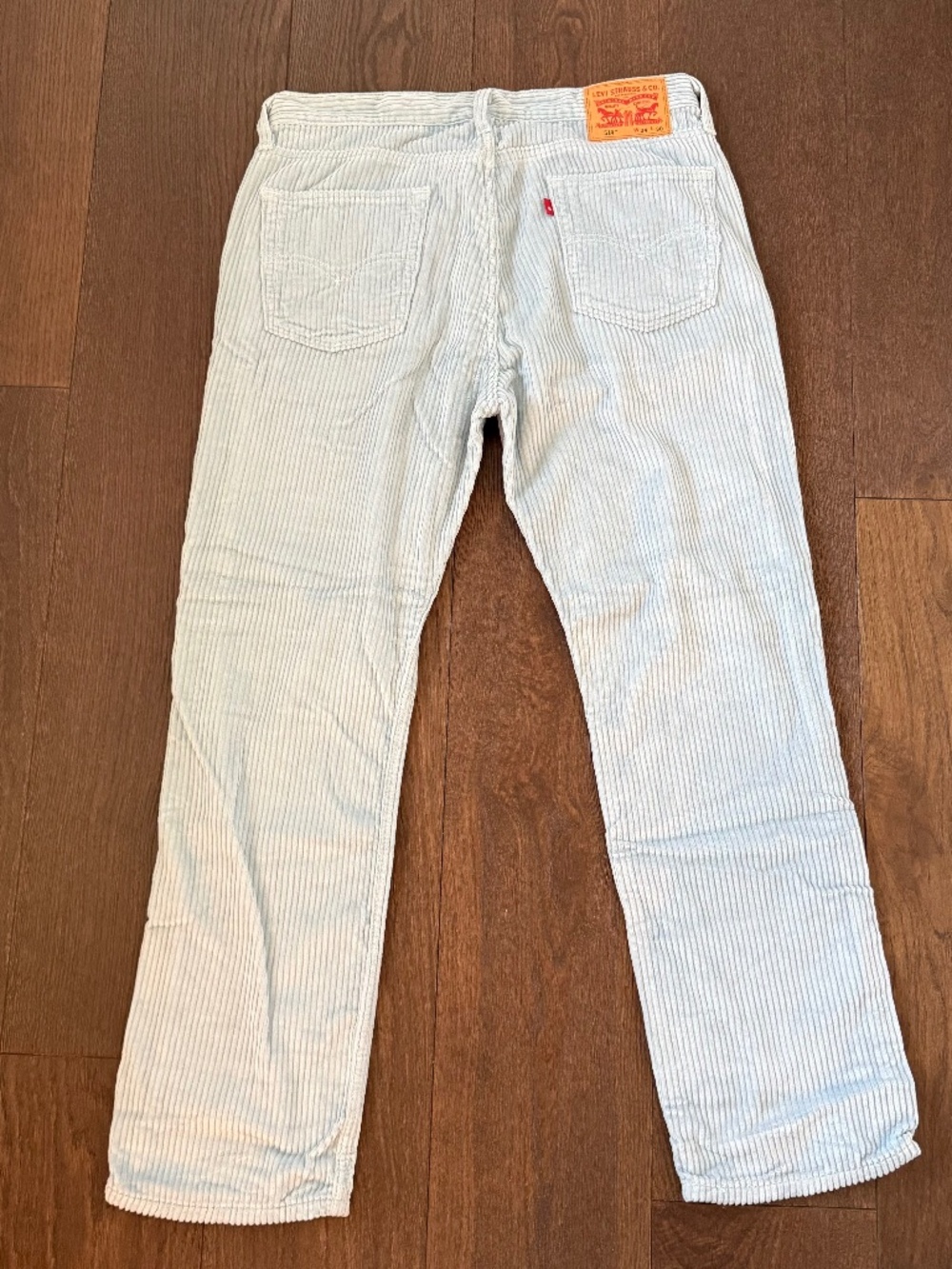 Levi’s 514 Light Blue Corduroy Pants Men’s 34x30 Straight Fit Vintage Style